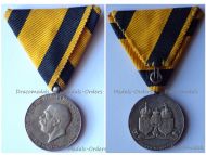 Austria Commemorative Centenary Medal of the Birth of Kaiser Franz Joseph 1830 1930 Silver 900 by the Vienna Mint Signed by Fanner