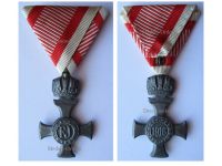 Austria Hungary WWI Iron Cross for Merit with Crown 1916 in Iron