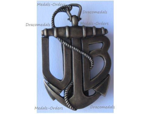Austria Hungary WWI Badge of the Submarine Uboat Crew Members of the KuK Navy 1910 1918 by BSW