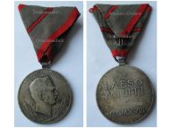 Austria Hungary WWI Wound Medal Laeso Militi for Single Wound in Bronze Marked GW 18 Signed by Placht