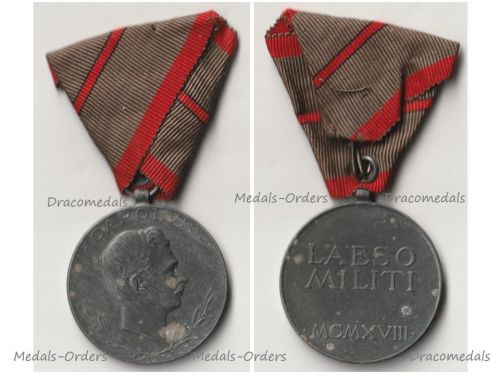 Austria Hungary WWI Wound Medal Laeso Militi for Single Wound