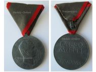 Austria Hungary WWI Wound Medal Laeso Militi for Permanent Disability Marked W&A 1918 Signed by Placht
