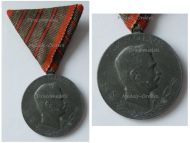 Austria Hungary WWI Wound Medal Laeso Militi for 3 Wounds Marked W&A Signed by Placht