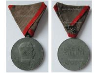 Austria Hungary WWI Wound Medal Laeso Militi for Permanent Disability Marked HMA 1918 Signed by Placht