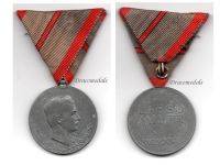 Austria Hungary WWI Wound Medal Laeso Militi for Single Wound Marked W&A