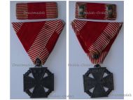 Austria Hungary WWI Kaiser Karl's Cross of the Troops 1917 with Ribbon Bar