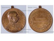 Austria Hungary Golden Jubilee Medal for the 50th Anniversary of Kaiser Franz Joseph's Reign 1848 1898 for State Employees