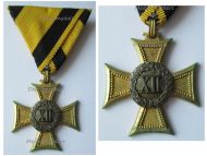 Austria Hungary Long Military Service Cross for XII Years 1st Class for NCO and Enlisted Men 1867 1890