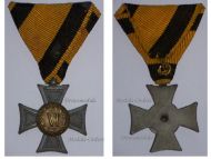 Austria Hungary WWI Long Military Service Cross for VI Years 3rd Class for NCO and Enlisted Men 1913 1918 Rare Type