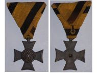 Austria Hungary WWI Long Military Service Cross for X Years 2nd Class for NCO and Enlisted Men 1913 1918