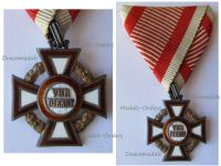 Austria Hungary WWI Cross of Military Merit III Class by V. Mayers Marked by the Vienna Mint