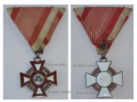 Austria Hungary WWI Cross of Military Merit III Class Silver Hallmarked & Maker Marked
