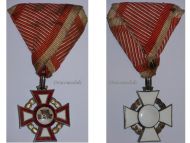 Austria Hungary WWI Cross of Military Merit III Class by V. Mayers Marked by the Vienna Mint