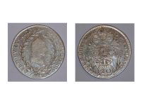 Austria Hungary KuK 20 Kreuzer Coin 1787 A silver Kaiser Franz I (II) Habsburg Austro Hungarian Empire
