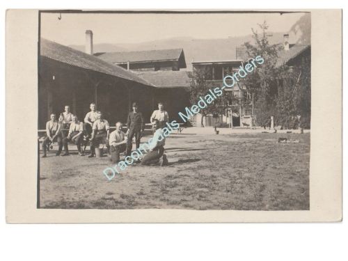 Austria Hungary WW1 Photo Soldiers Cleaning Rifle