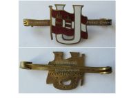 Austria Hungary WWI Badge Submarine Badge Uboat Veteran League of the KuK Fleet Kaiser Karl 1916 1918 Horizontal Pin Back Type