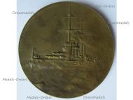 Austria Hungary WWI Medal SMS Viribus Unitis & Kaiser Karl by the KuK Fleet Association & the War Effort Bureau Signed by Hartig