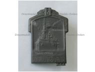 Austria Hungary WWI Cap Badge KuK Kriegsmarine Navy Battleship SMS Viribus Unitis 1914 1916 by Gurschner 1st Type