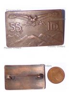 Austria Hungary WWI Cap Badge 55th Infantry Division 55 JTD Signed S.S.