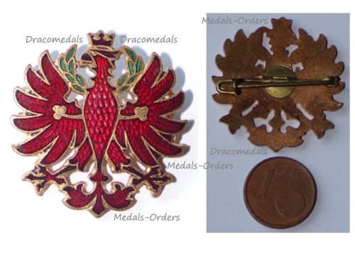 Austria Hungary WWI Cap Badge Eagle of Tirol (Tyrol) 1914 1918