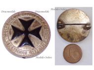 Austria Hungary Germany WWI Cap Badge Black Cross Ehre und Gedenken Den Fur Das Vaterland Gefallenen 1914 Marked Ges. Gesh