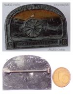Austria Hungary WWI Cap Badge Field Artillery Regiment N.13 Territorial Army by Planegger TB