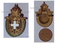 Austria Hungary WWI Cap Badge of the Austrian Society of the White Cross