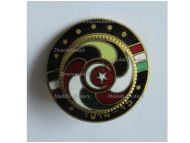 Germany WWI Central Powers Flags Cap Badge 1914 1915 Circular