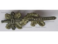 Austria Hungary WWI Cap Badge Weihnachten 1916 Christmas Sword & Pine Leaves