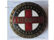 Austria Hungary WWI Cap Badge Kriegsopfer War Offer Red Cross Austrian Imperial Federation