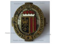 Austria Hungary WWI Cap Badge Upper Austrian Fund for the Support of the Widows and Orphans 1915 