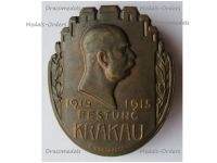 Austria Hungary WWI Cap Badge Festung Krakau Kaiser Franz Joseph 1914 1915 by Korschann