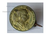 Austria Hungary WWI Cap Badge Kaiser Franz Joseph Emperor of Austria, King of Bohemia & Hungary