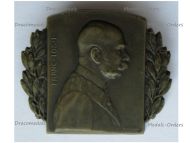 Austria Hungary WWI Cap Badge Kaiser Franz Joseph Portrait 1915 by Marschall