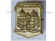 Austria Hungary WWI Cap Badge KuK Austro-Hungarian Silver Cross Marked Ges. Ges.