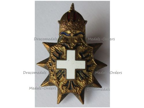 Austria Hungary WWI Cap Badge Austrian Society of the White Cross Lapel Pin for Officers