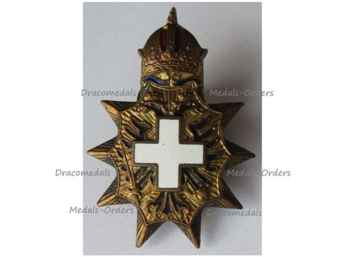 Austria Hungary WWI Cap Badge of the Austrian Society of the White Cross Lapel Pin for Officers
