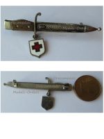 Austria Hungary WWI Cap Badge S98 Bayonet for the Mauser 98 Rifle with Red Cross Shield