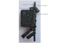 Austria Hungary WWI Cap Badge KuK 1. TKJR Tiroler Kaiserjeager Regiment