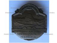 Austria Hungary WWI Cap Badge Mount Lovcen Stiftung Montenegro KuK General Military Government 1916 by Gurschner