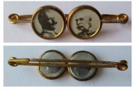 Austria Hungary WWI Cap Badge Brooch United Kaisers Franz Joseph and Wilhelm II in Individual Medallions