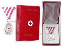Austria Silver Red Cross Medal of Merit 1954 Boxed 2nd Austrian Republic