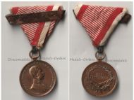 Austria Hungary WWI Bronze Tapferkeit Bravery Medal 3rd Class with Repetition Bar Kaiser Franz Joseph 1914 1916 by Tautenheyn