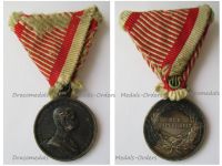 Austria Hungary WWI Small Silver Tapferkeit Bravery Medal 2nd Class Kaiser Franz Joseph 1914 1916 by Tautenheyn Marked by the Vienna Mint