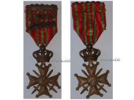 Belgium WWI War Cross 1914 1918 with 3 Palms of King Albert