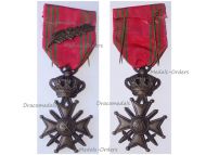 Belgium WWII War Cross 1940 1945 with Palm L King Leopold III