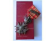Belgium WWI War Cross with Palms of King Albert Boxed