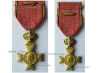 Belgium WWI Cross of the Royal Federation of King Albert's Veterans 1909 1934 with Golden Palms