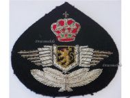 Belgium RBAF Belgian Royal Air Force Cap Badge for NCO 1950s
