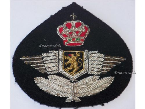 Belgium RBAF Belgian Royal Air Force Cap Badge for NCO 1950s